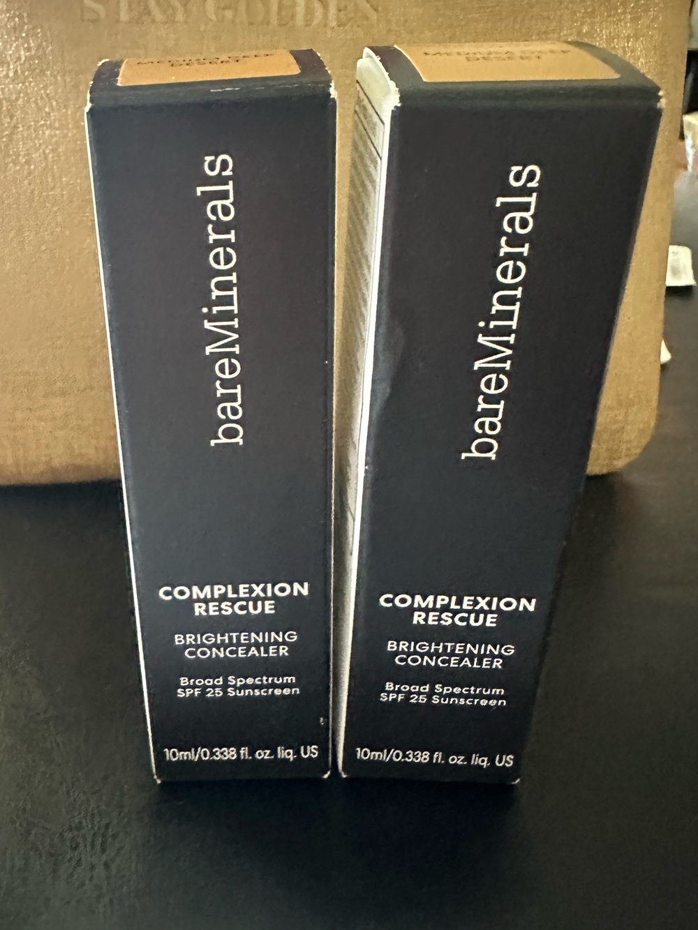 bareMinerals Complexion Rescue Brightening Concealer NIB Medium Deep Desert 2 pk